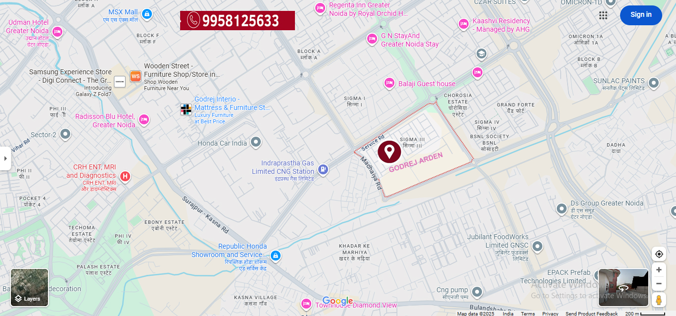 Godrej Arden Location