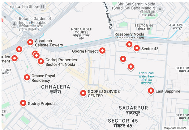 Godrej Riverine Sector 44 Noida Location