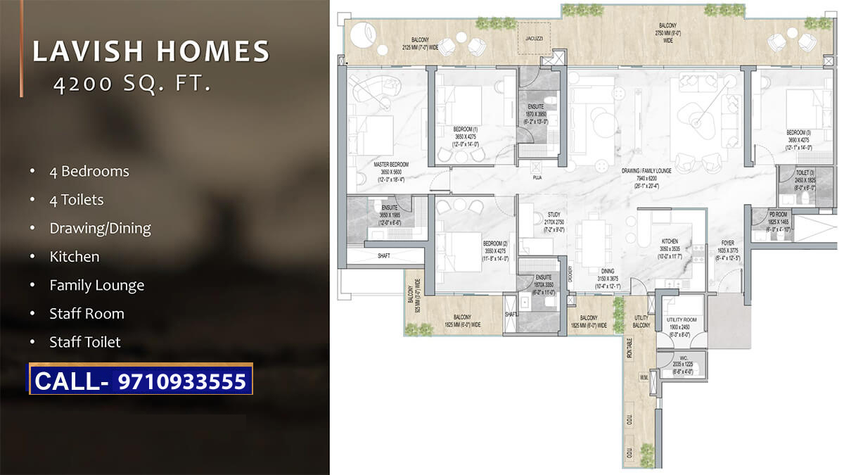 M3M The Cullinan in Noida floor plan