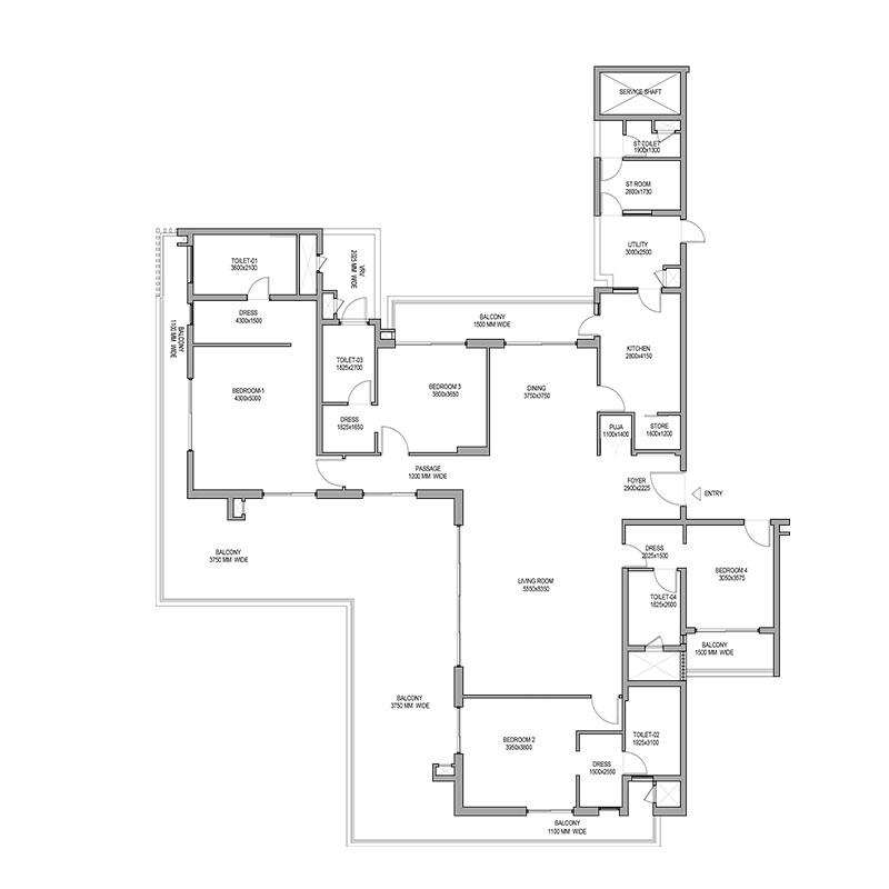 Max Estate 128 Noida floor Plan