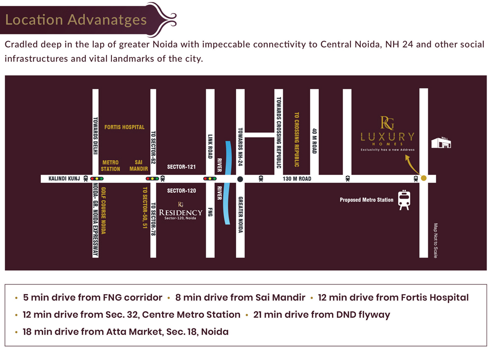 RG Pleiades Noida Extension Location